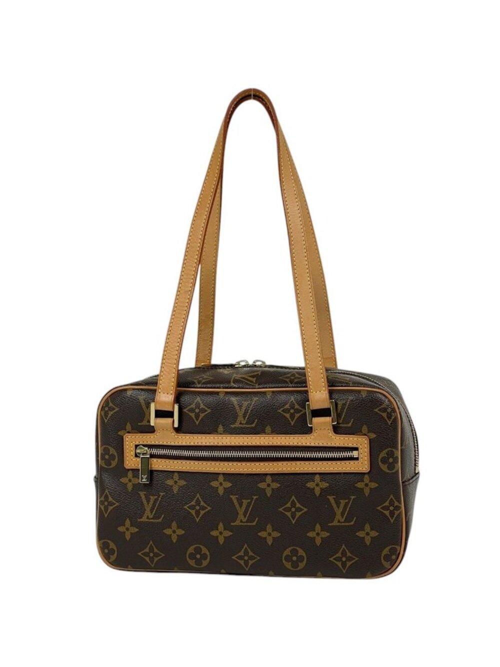 Louis Vuitton Cite MM Shoulder Bag Monogram Brown